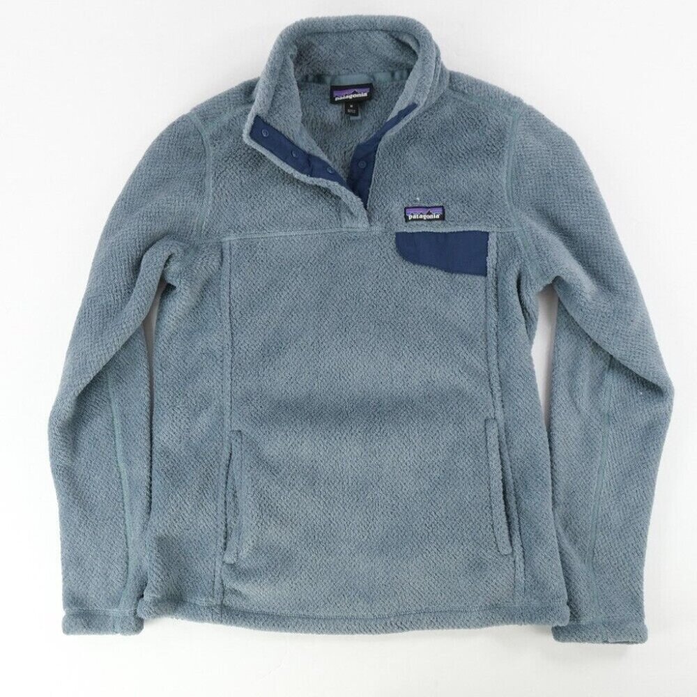 PATAGONIA SNAP-T POLARTEC THERMAL PRO RE-TOOL FLEECE JACKET WOMENS MEDIUM
